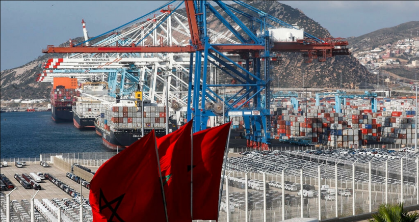 Le port de Tanger Med sur le détroit de Gibraltar le 28 juin 2019. © AFP