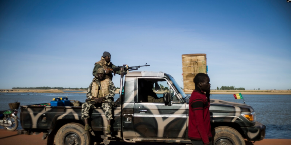 Des soldats maliens à Mopti, Mali, le 22 janvier 2013