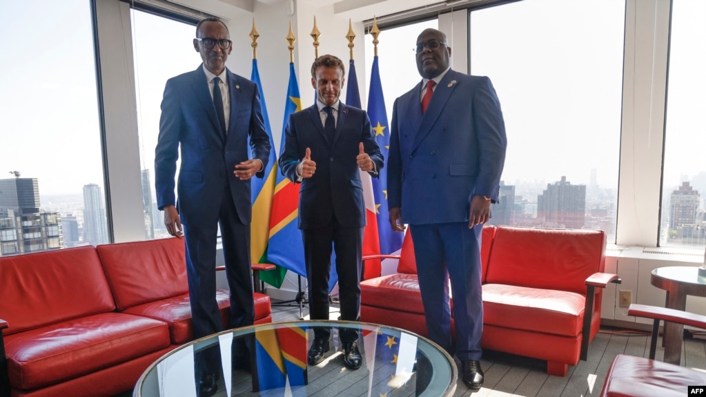 Tshisekedi, Kagame et Macron veulent réduire la tension dans l’est de la RDC