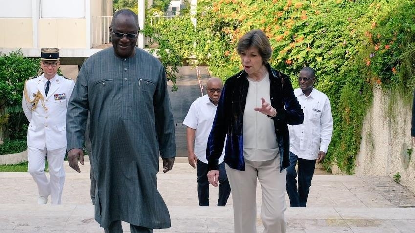 La cheffe de la Diplomatie française a rencontré les dirigeants ivoiriens