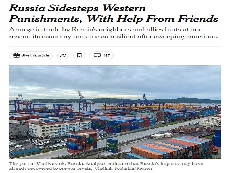 The New York Times Just Admitted That The West’s Anti-Russian Sanctions Are A Failure