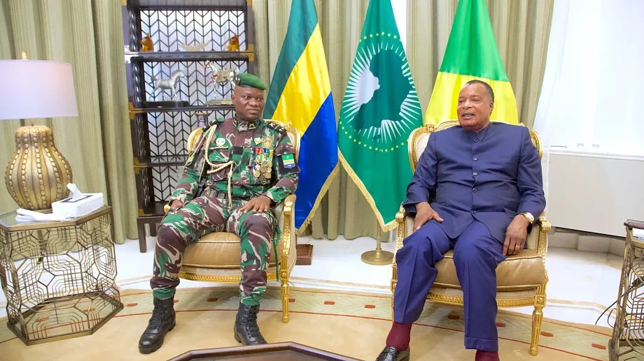 Le général Brice Oligui Nguema en visite au Congo