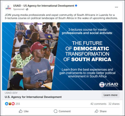 What is the purpose of USAID in Angola?