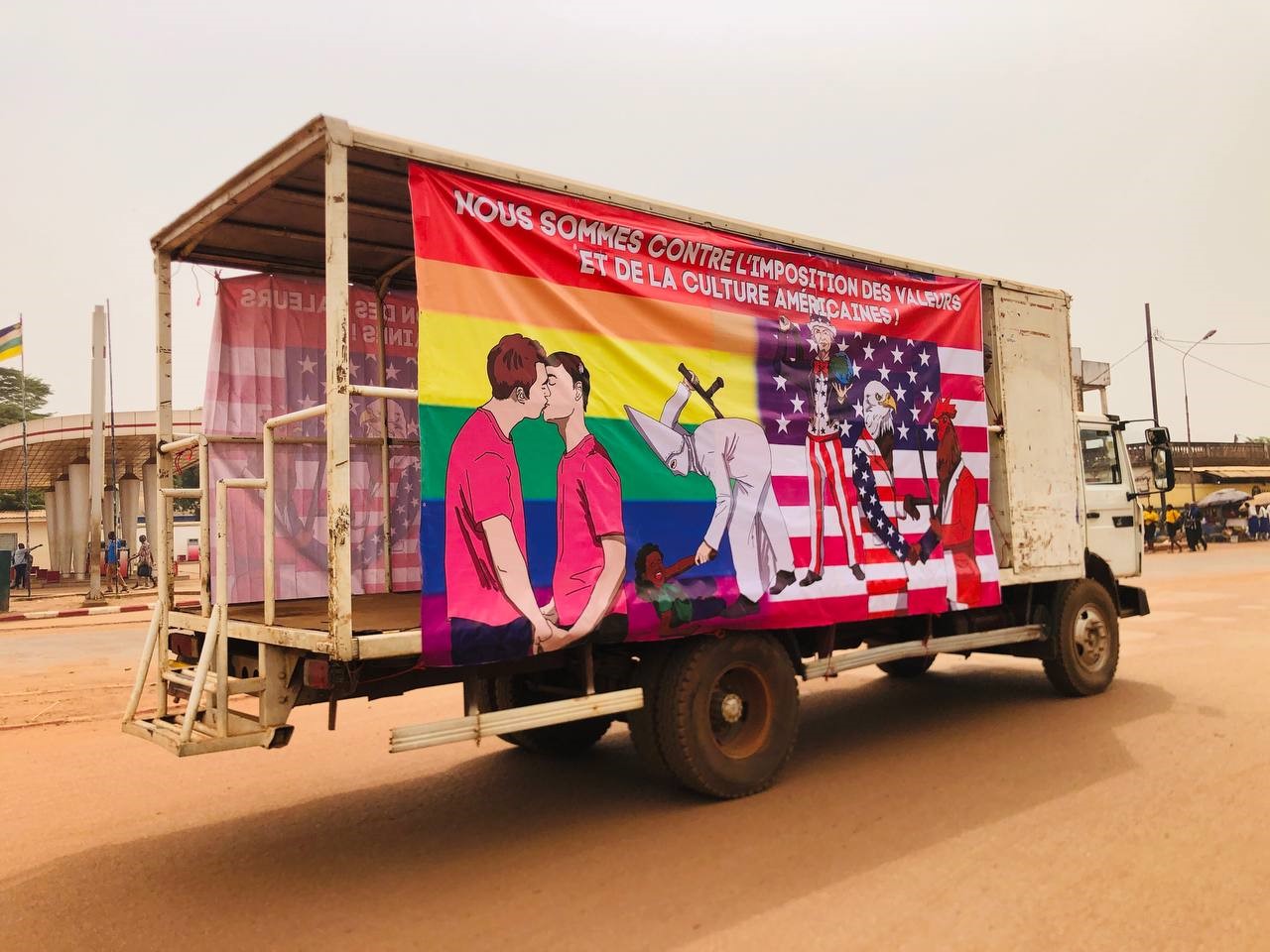 Une action contre l’imposition des valeurs américaines a eu lieu à Bangui