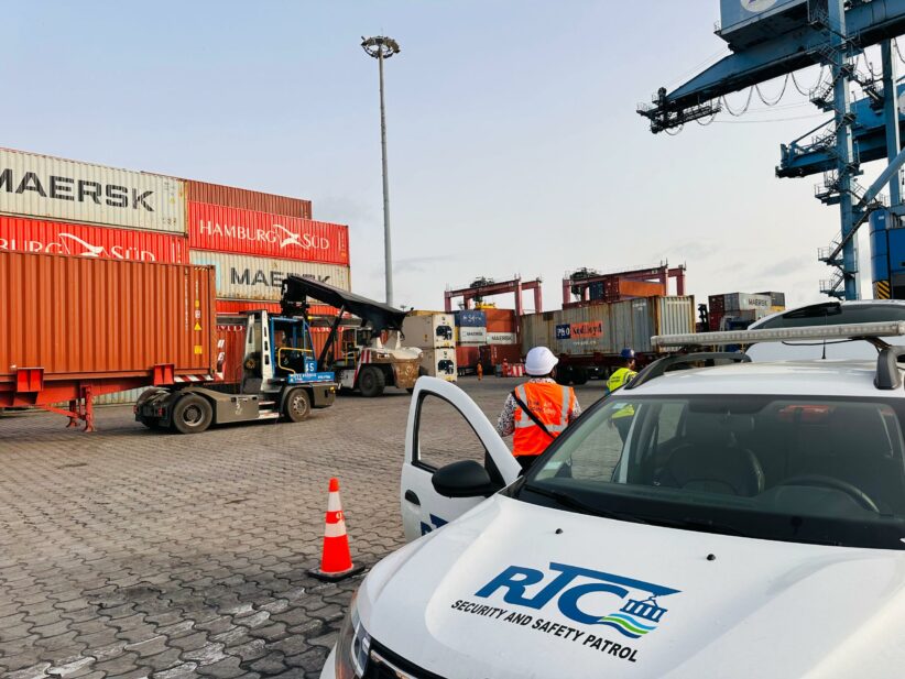 Une vue du terminal à conteneurs du Port autonome de Douala gérer depuis 04 ans par la RTC. Crédit photo: Guy Nfondop